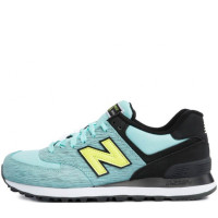 Кроссовки New Balance женские 574 мятные с черным 