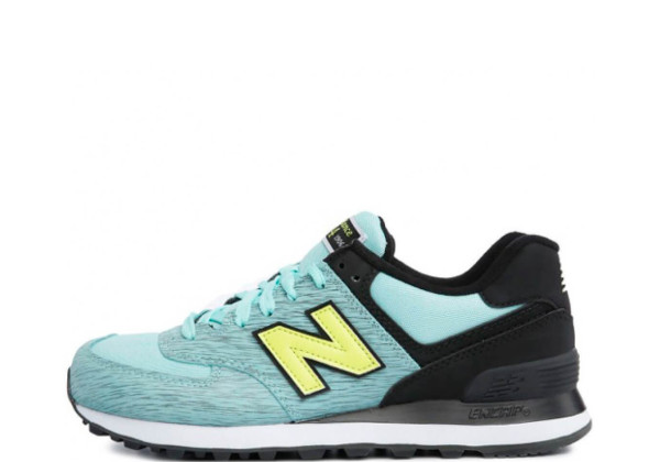 Кроссовки New Balance женские 574 мятные с черным 