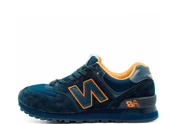 Кроссовки мужские New Balance 574 Dark Blue (Brown)