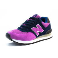 New Balance женские кроссовки 574 с сеткой пурпурные 