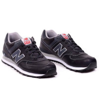 Кроссовки New Balance 574 черные с серым