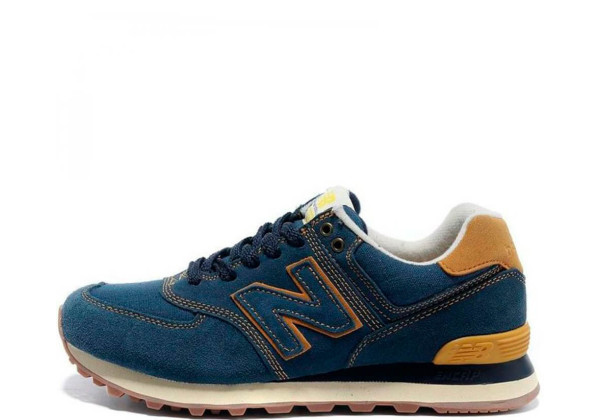 Кроссовки New Balance 574 Suede Pack темно-синие