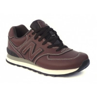 Кроссовки New Balance 574 мужские кожаные коричневые