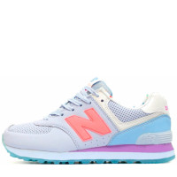 Кроссовки New Balance 574 Dim Blue (Coral/Purple)