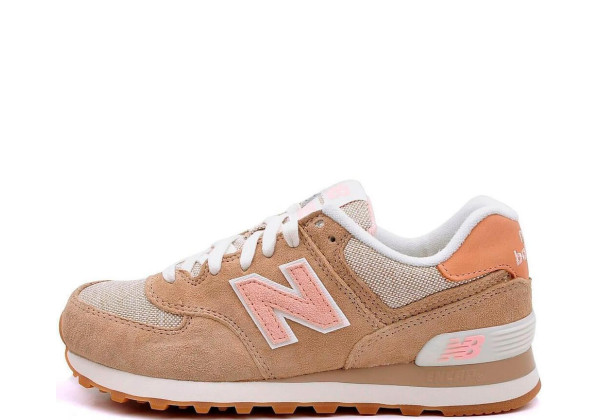 New Balance женские кроссовки 574 персиковые