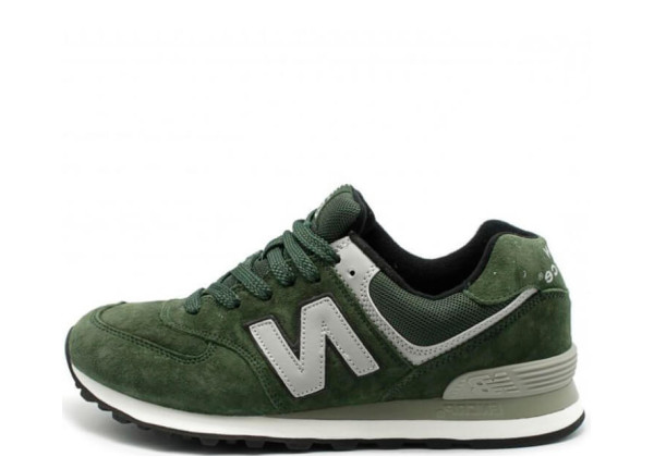 Кроссовки New Balance 574 женские без сетки Green