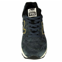 Кроссовки New Balance 996 без сетки Dark Blue (Gold)