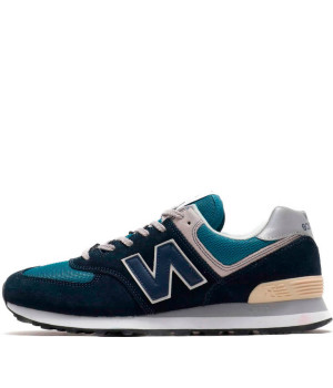 Кроссовки 574 New Balance (Нью Баланс) мужские Dark Blue (Grey)