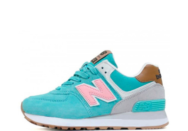 Кроссовки женские New Balance бирюзовые 574