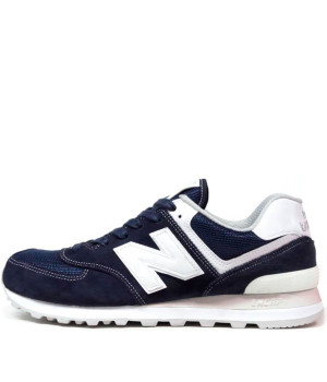 Кроссовки мужские New Balance 574 Dark Blue (White)