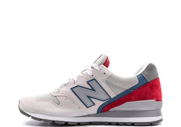 Кроссовки New Balance 996 серые с красным 