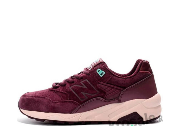 Кроссовки New Balance женские 580 бордовые