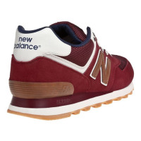 Кроссовки New Balance 574 бордовый с коричневым 