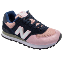 New Balance женские кроссовки 574 с сеткой синий с розовым