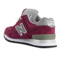 Кроссовки 574 New Balance бордовый с серым