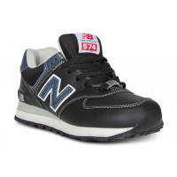 Кроссовки 574 New Balance черно-синие