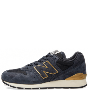 Кроссовки New Balance 996 с сеткой Dark Blue (Gold)