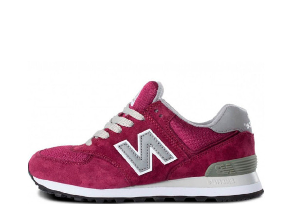 Кроссовки 574 New Balance бордовый с серым