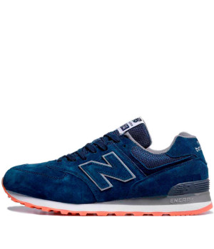 Кроссовки мужские New Balance 574 Dark Blue white 