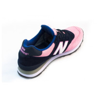 Кроссовки New Balance женские 574 без сетки Navy (Pink)