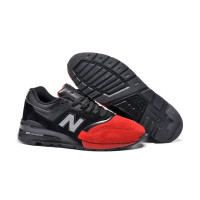 New Balance кроссовки 997 кожаные черно-красные