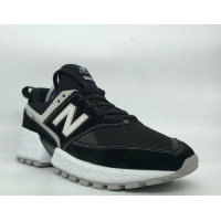 Кроссовки New Balance 574 черные с бежевым