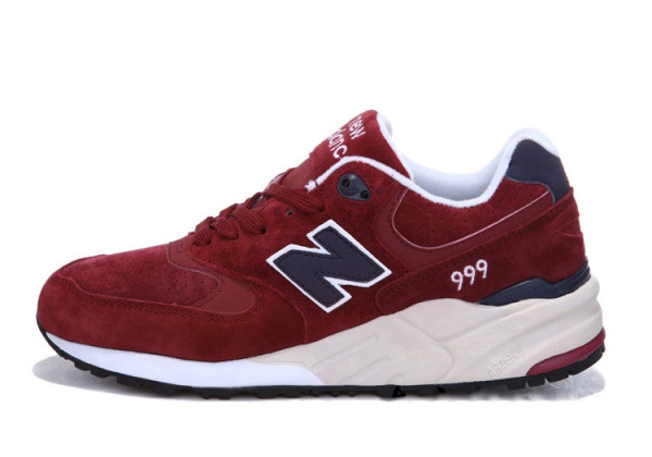 Кроссовки New Balance 999 бордовые с темно-синим 