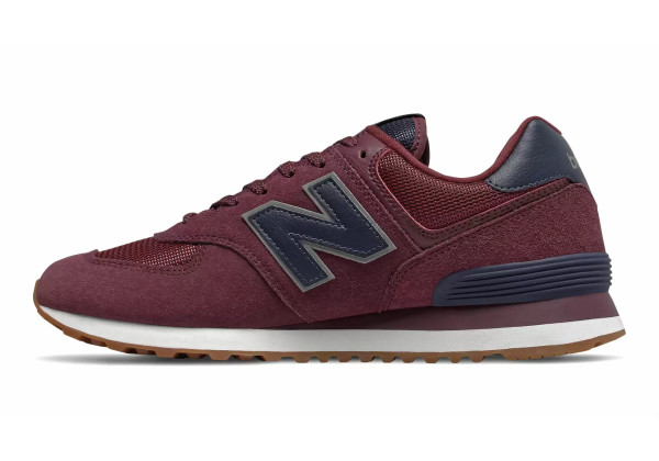 New Balance мужские кроссовки 574 Classic бордовые